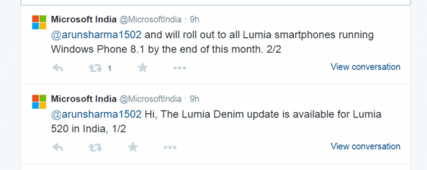 microsoft india denim update